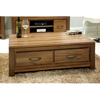 Baumhaus Mayan Walnut Open Coffee Table: Amazon.co.uk: Kitchen & Home