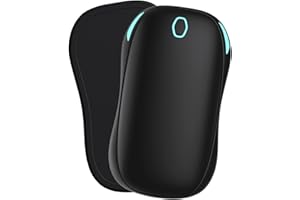 Milduall Hand Warmers Rechargeable 2 Pack 5000mAh, 2 in 1 Electronic Pocket Heater Power Bank Portable for Outdoor, Camping, Hiking, Warm Gadget for Women Men