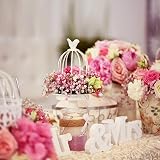 EQLEF® 1 Set Mr & Mrs Holzbuchstaben für Hochzeit Dekoration Sign Top Table Geschenk-Dekor - 5