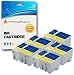 Produktbild 10 Tintenpatronen kompatibel zu Epson T050 T052 für Epson Stylus Colour 400 440 460 500 580 600 600Q 640 660 670 C20 C20SX C20UX C40 C40SX C40UX - Schwarz/Color, hohe Kapazität