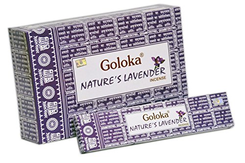 Goloka Nature's Nest Incense Räucherstäbchen,15 g - lavendel - 12