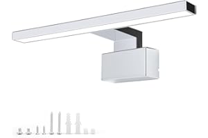 ‎NBEASTKEY NBEASTKEY Silver Aluminium 8 W 17.71 Inch 4000 K IP44 Modern Simplicity Easy to Install (DK1264-45)