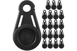 TOYANDONA 20 Clips De Fixation pour Tente Et Bâche Extérieure Résistants Au Vent avec Trou pour Cordon Accessoires De Camping Randonnée Pêche Pratiques Et Portables