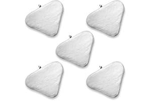 SHOP-STORY Shop Story - Set di 5 panni in microfibra lavabili per scopa a vapore H20 Mop X5 e altri modelli