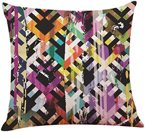 Abstract Art Throw Pillow case, Dragon868 Home Decor Colorful Sofa Waist Cushion Cover (D)
