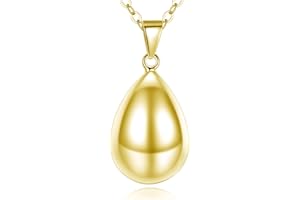 CELESTIA Llamador de Angeles Embarazada Collar con Colgante Gota de Agua (Origen de la Vida) y Trébol - 76cm Cordón de Cuero y 114cm Cadena, Joyería Regalo para Embarazadas