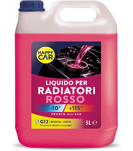 HappyCar Liquido Radiatore Blu -10°C/+105°C Pronto all'Uso - Refrigerante  Auto e Moto per Motori in Lega di Alluminio con Antigelo e Antiebollizione 