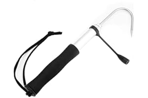 Jimfoty Fischgaffel, Angelgreifer, einziehbarer Schaft aus Aluminiumlegierung, zum Salzwasserfischen zum Bootsfischen