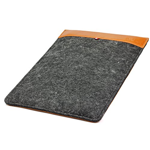 Original Urcover® Handgefertige Fashion Designer Mac-book Pro 15 Zoll Tasche Hülle Tasche Sleeve dpark Style Notebooktasche Laptophülle 15 Zoll Dunkel Grau Braun - 5