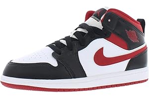 Nike Air Jordan 1 Mid White Gym Red Black 640734-122