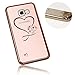 Price comparison product image Xtra-Funky Range Samsung Galaxy A5 (2017 Model) Slim Silicone Case with Sparkling Crystal Edging and Heart - Rose Gold