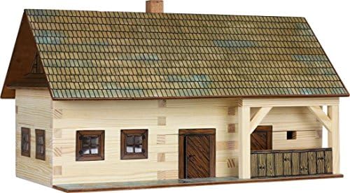 Walachia 8594036430037 - Farm Timber Wooden Model Building Set, Model Train Track 1 / LGB 1:32