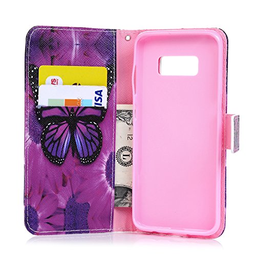 Lanveni S8 H  lle  Handyh  lle f  r Flip Case Cover PU Lederh  lle Schutzh  lle Magnetverschluss Ledertasche mit Stander Function Brieftasche Card Slo