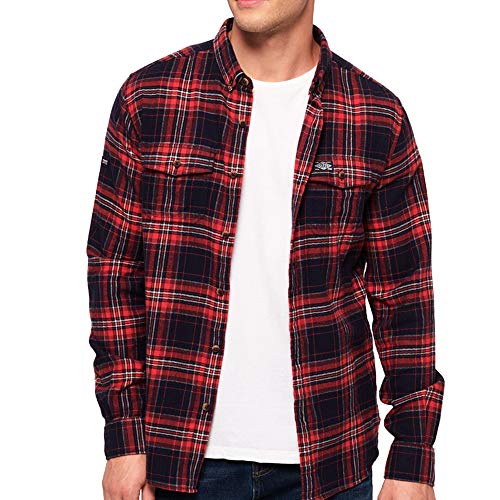 Superdry Men's Winter Washbasket Shirt - Nevada Red Check