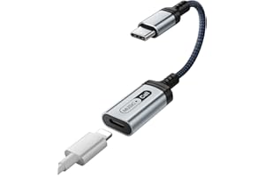 AILZPXX Adattatore Audio da USB C a Lightning, Adattatore USB C Lightning per iPhone 15 serie 10, Hi-Fi Stereo Adattatore Type C a Lightning per MacBook Pro(Ricarica Non Supportata, Soltanto per Audio)