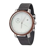 Kerbholz Armbanduhr Franz Walnut Asphalt