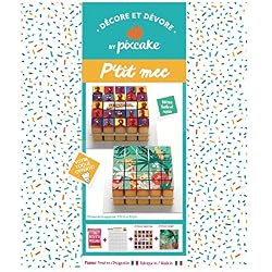 Pixcake - Kit Décore et Dévore P'tit Mec - Déco Marvel pour Gâteau Spiderman + Déco Jungle + Supports pour Gâteau 2 Étages + 1 Recette Inratable + 1 Toque Offerte - Kit Pâtisserie Enfant et Adulte