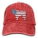 Produktbild Sdltkhy 2018 Erwachsene Mode Baumwolle Denim Baseball Cap Englische Bulldogge Amerikanische Flagge-1 Klassische Papa Hut Einstellbare Einfarbige Kappe Multicolor96