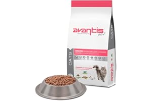 AVANTIS PET NUTRICIÓN INTELIGENTE Avantis Pet Cats - Pienso para Gatos Adultos - 2 kg - Fácilmente Digerible con Pescado, Pollo y Cereales - Comida Seca 100% Completa y Equilibrada