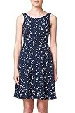  edc by ESPRIT Damen 068CC1E014 Kleid, Blau (Navy 400), X-Large