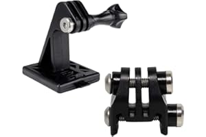 AOUTACC Tactical Helmet Accessories Camera Excavator Mounts Rail Mounts for GoPro or NVG Base Bracket (2 Black)