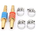 ATATMOUNT 2pcs Pipe Flashback Arrestors Of Acetylene Liquefied Gas Propane & Oxygen Fuel