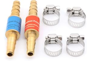 BANGNA 2 pièces Anti-Retour de Flamme de Tuyau d'acétylène gaz liquéfié Propane et oxygène Carburant