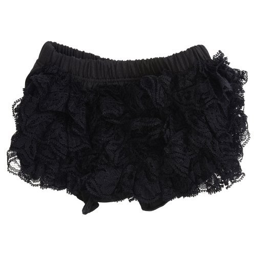 Black Lace Diaper Cover Bloomer 0-6 Months Color: Black Lace Size: 0 - 6 Months