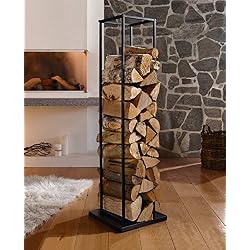 Étagère en métal pour bois de cheminée