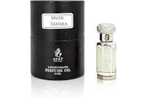 AYAT PERFUMES Almizcle Tahara 6 ML 100% Aceite – Almizcle Tahira íntimo sin Alcohol Halal Unisex para purificar textura gruesa cremosa: Almizcle, vainilla, almizcle blanco