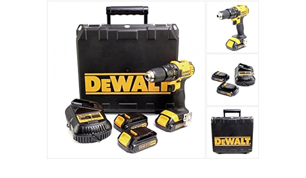 Dewalt DCD 730 °C3 14.4 V Li-Ion Cordless Combi Drill with 3 x 1.5 Ah  Battery and Charger Set in Case : Amazon.de: DIY \u0026 Tools