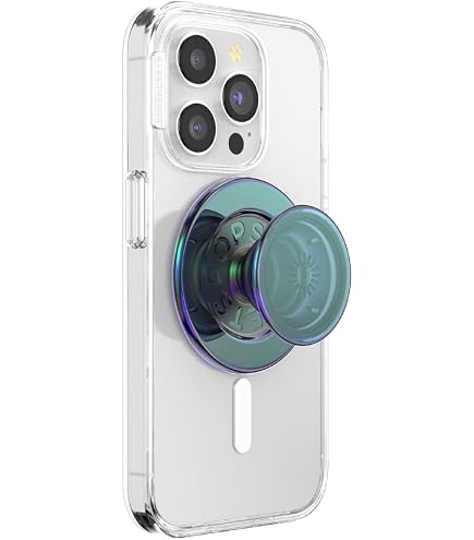 PopSockets Poignée MagSafe Marvel Iron Heart – Support Téléphone Lumineux Dans Le Noir, Compatible Charge Sans Fil