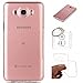 Produktbild Hülle Galaxy J5 2016 / SM-J510 (5,2 Zoll) Hülle Soft Flex Transparent Silikon TPU Handyhülle Schutzhülle für Samsung Galaxy J5 2016 J510 (5,2 Zoll) Case Cover - Crystal Clear + Schlüsselanhänger (P) (1)