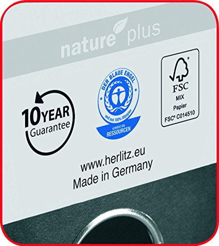 Herlitz Ordner maX.file nature plus, Spezialpapierbezug, Kantenschutz, standfest, A4 5 cm, grün - 2