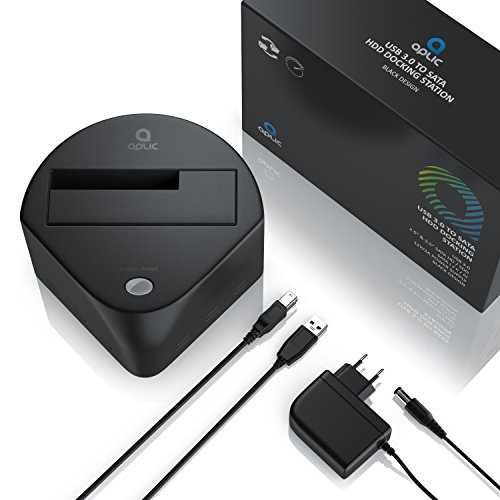 CSL – USB 3.0 HDD SSD Dockingstation | Festplatten-Dockingstation | USB 3.0 Super Speed | 2,5″ + 3,5” / SATA-I, II, III (1,5/3/6 Gb/s) HDD/SSD | Fast-Backup-Funktion - 5
