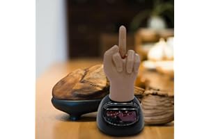 EHOTER Mittelfinger Solarfigur Stinkefinger Solar Figur Wackelfigur Auto-Ornamente für Armaturenbrett Lustiger Finger Solarfigur Schüttelspielzeug Auto-Innendekoration Herren Geschenk (A)