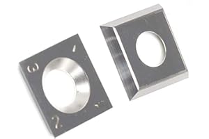 RTing 15mm Fresa inserti in quadrata per utensili da taglio in legno, confezione da 10, per taglierina a spirale per pialla a elica