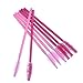 eBoot Disposable Eyelash Mascara Brushes Makeup Applicators Brush Kit (Rose and Pink, 100 Pieces)