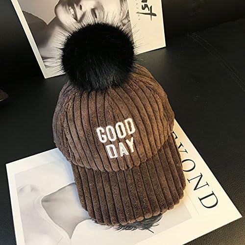 Wanglele Hip Hop Hats Children, Boys And Girls Autumn And Winter Ball Baseball Cap Solid Color Letter Warm Hip Hop Hats, Coffee-Colored ,50-54 Tau Wai Sale)