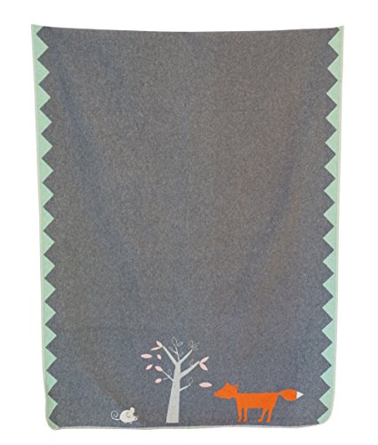 David Fussenegger - Baby- und Kinderdecke JUWEL "Fuchs" grau 100/140