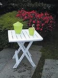 Hier bieten wir Ihnen einen praktischen Beistelltisch / Campingtisch der zusammengeklappt nur ca. 42 x 45 x 6 cm groß ist und somit leicht transportiert werden kann