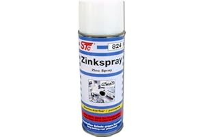 STC Zinkspray 400 ml Korrosionsschutz hitzebeständig bis 490 °C Zink Spray Punktschweißfarbe Rostschutz