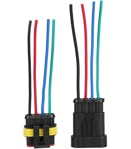 3 Set Connettori Elettrici 4 Pin Impermeabili - IP65, 16 AWG, Per Auto, Camion, Barca - Foto 8