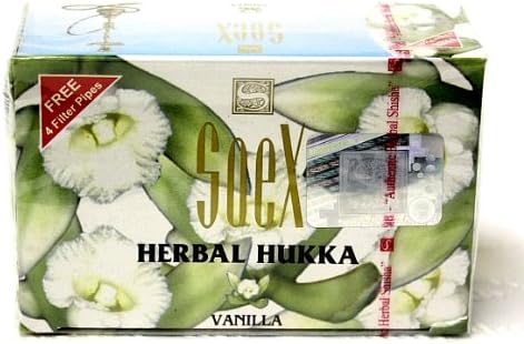 50 gr SOEX Vanilla - 100% Herbal Hookah Shisha Molasses for Hooka Nargila Sheesha