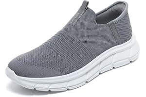 BibHoly Slip on Sneakers Women, Comfort Lightweight Women's Walking Shoes, Hands-Free Casual Slip on Trainers, Breathable Mesh Gym Running Shoes for Ladies