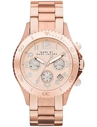Marc Jacobs MBM3156 - Reloj con correa de piel para hombre, color rosa / gris
