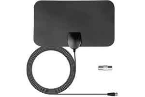 ZBJBinCH Indoor TV Aerial Antenna Newest, Booster with Strong Signal, 4K HD Digital Antenna with 200 Miles Long Range Reception for Freeview Local Channels, Support ALL Television