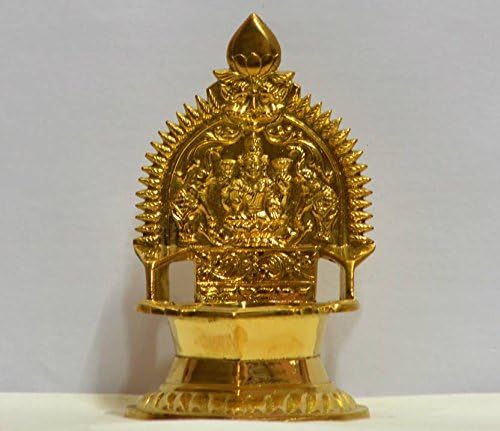 Goddess Laxmi Diya in historic Brass Oil Lamp for Puja Home Décor