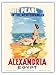 Produktbild Pacifica Island Art Alexandria, Ägypten - Die Perle des Mittelmeers - Vintage Retro Welt Reise Plakat Poster von Menassa Rachad c.1960s - Kunstdruck - 23cm x 31cm