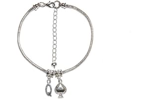 SEXYJEWELS-CO-UK Queen Of Spades Euro Anklet Hotwife Ankle Chain Bracelet Style 5 - Sexy Jewels